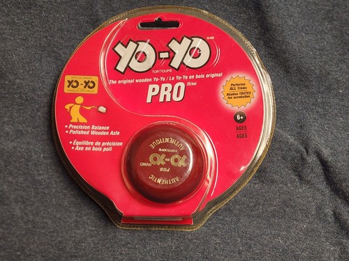 Vintage Yo-Yo Brand Pro Rosso Legno Autentico Originale Top/Toupie Autentico - Foto 1 di 3