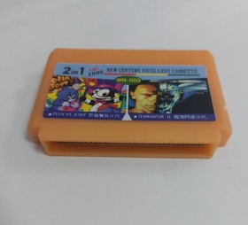 Terminator 2, Felix vs Jerry game cartridge from 1995 for dendy famicom pegasus