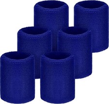 Wrist Sweatbands, Sports Sweatbands for Competition, Sweat Absorbent, for Blue