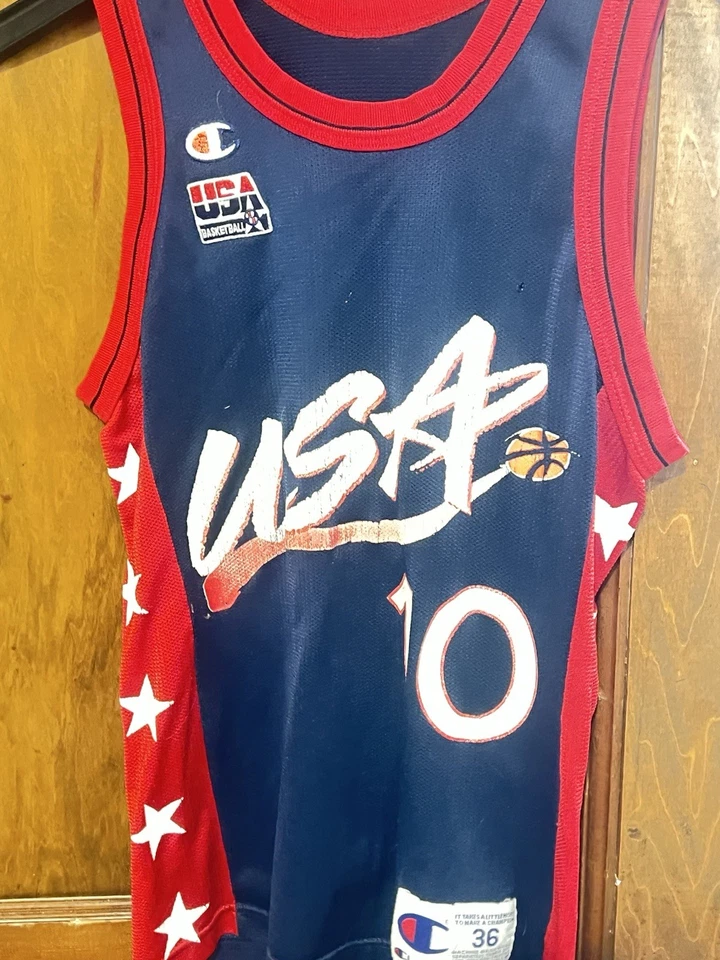 Camiseta de colección campeona Reggie Miller #10 USA Dream Team 2 Indiana Pacers NBA 36 Foto 2 de 4