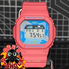 Casio G-Shock Vintage Hawaii GLX-5600 Square w/ Tide Graph & Moon Data Pink Blue