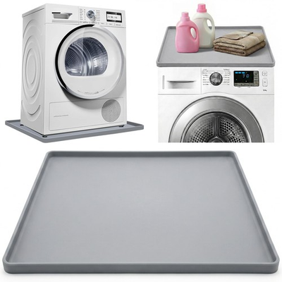 #ad 27x27 Inch Washing Machine Mat with Raised Edge for Under Washing Machine or ... $36.45