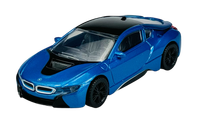 Rastar Bmw I8 Blau 1:43 Die Cast Metal Model Neu Im Kasten 58400