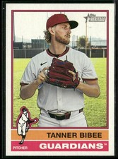2025 Topps Heritage High Number - Tanner Bibee #549 - Guardians