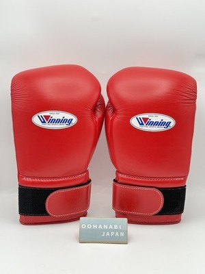 新品　Winning ボクシンググローブ 16 oz MS-600B Winning Boxing Gloves 16 oz MS-600B Red Pro Tape type Japan