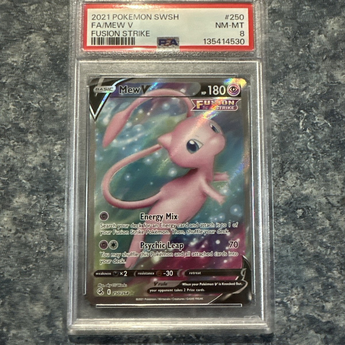 Mew V (Full Art) 250/264 Swsh08: Fusion Strike Holo for sale