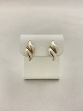 Auténticos Pendientes Tiffany Co Twist Combi Plata 925 Oro 14K 585