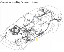 2011–2016 BMW 520i Main Dashboard Wiring Harness Loom USED OEM 61112210017