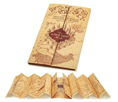 HARRY POTTER Marauder`s Card Karte des Rumtreibers Hogwarts Schule für Zauberei