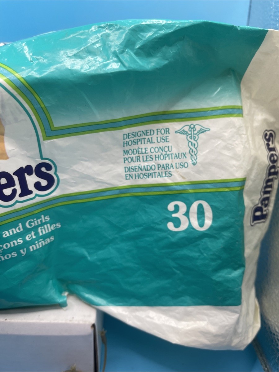 RARE Vintage 1995 Pampers Diapers Opened PACKAGE Of 11 Each Size