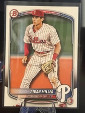 2025 Bowman Baseball Aidan Miller-#BP-54 Base Card. Philadelphia Phillies