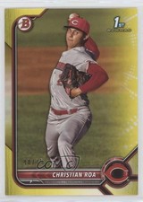 2022 Bowman Prospects Yellow Border 48/75 Christian Roa #BP-130 0xz8