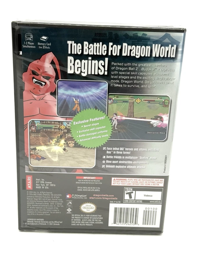 Dragon Ball Z: Budokai 2 Nintendo GameCube Brand New + Factory Sealed - Image 2 of 4