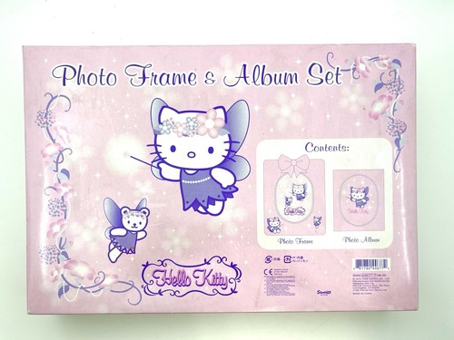 Conjunto de marco de fotos y álbum de hadas Hello Kitty Nakajima EE. UU. 2006 NUEVO EN CAJA Sanrio rosa - Imagen 7 de 8