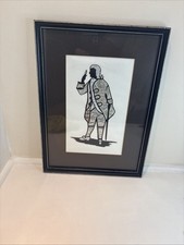 Charles Dickens 'Mr. Pickwick' Vintage fabric art  by Vincent Selby
