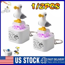 1/2 PCS Seagull Mine Keychain, Seagull Mine Button Keychain TL