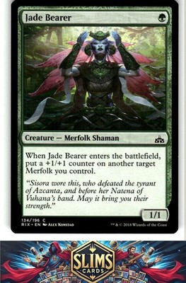 Magic the Gathering MTG Rivals of Ixalan Jade Bearer #134 Buy 2 Get 1