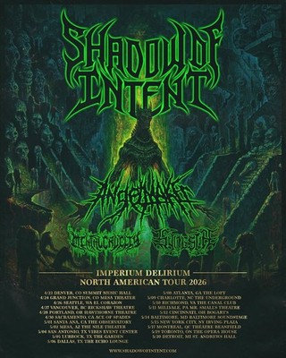Shadow Of Intent Imperium Delirium Tour 2026 North America Poster Dates