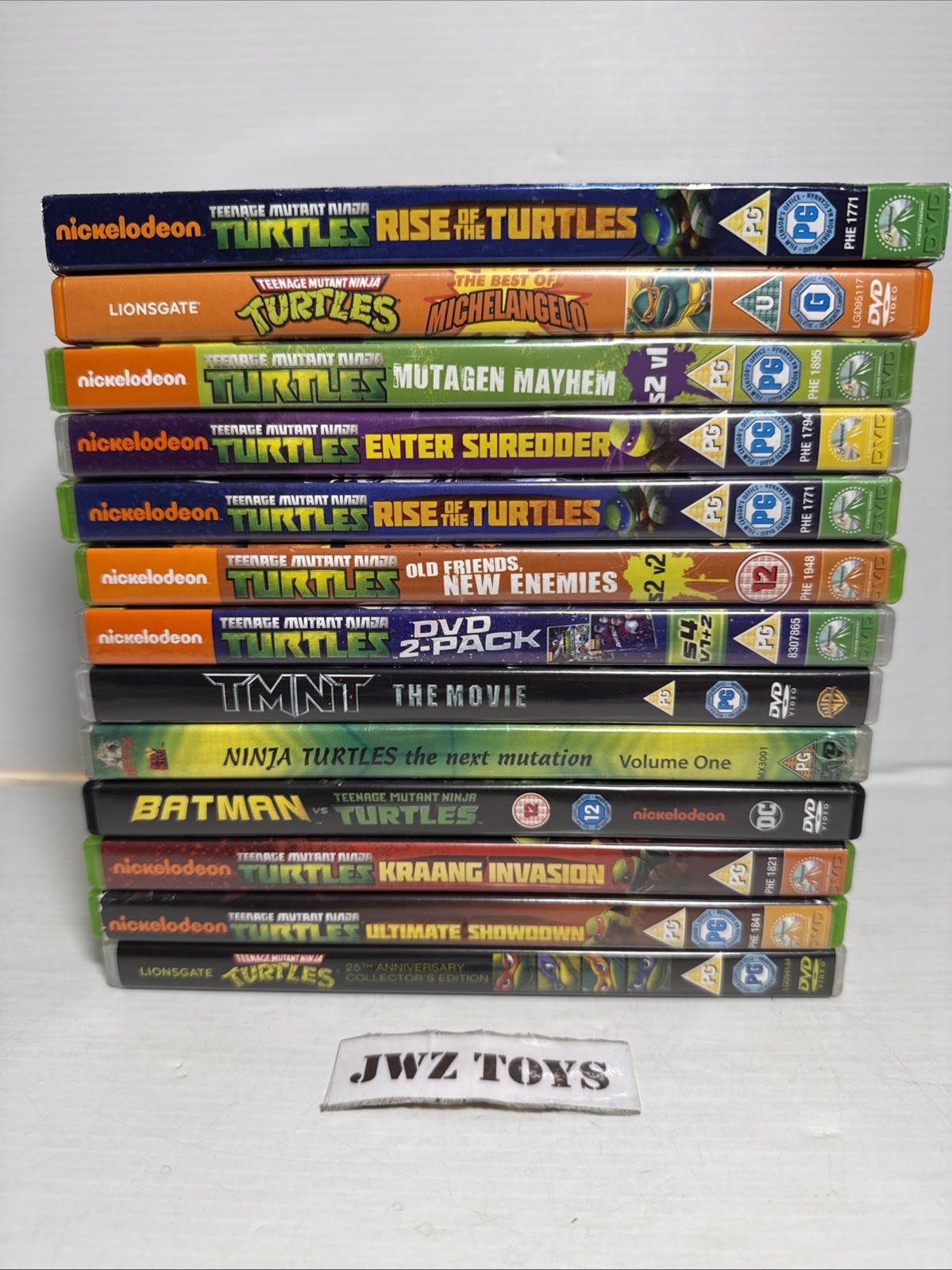 13x Teenage Mutant Ninja Turtles DVD Bundle Movie Series Nickelodeon 520