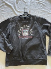 VANS Off The Wall Mountain Menaces Dark Gray Graphic Pullover Sweatshirt M