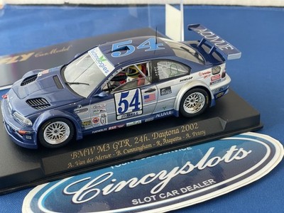 RARE 1/32 SLOT CAR FLY #54 BMW M3 GTR DAYTONA 2002 A289 BELL ACUVUE SANS WING.