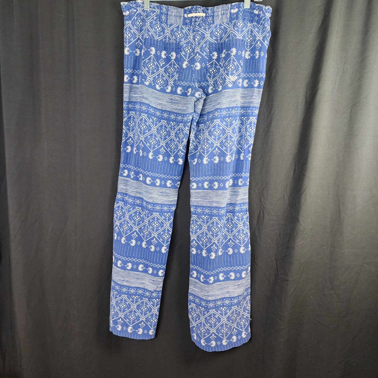 ROXY Women's Blue White Patterned Lightweight Lou… - image 5