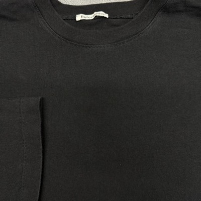 Reformation Shirt Womens Small Black 100% Organic Cotton Long Sleeve Crewneck