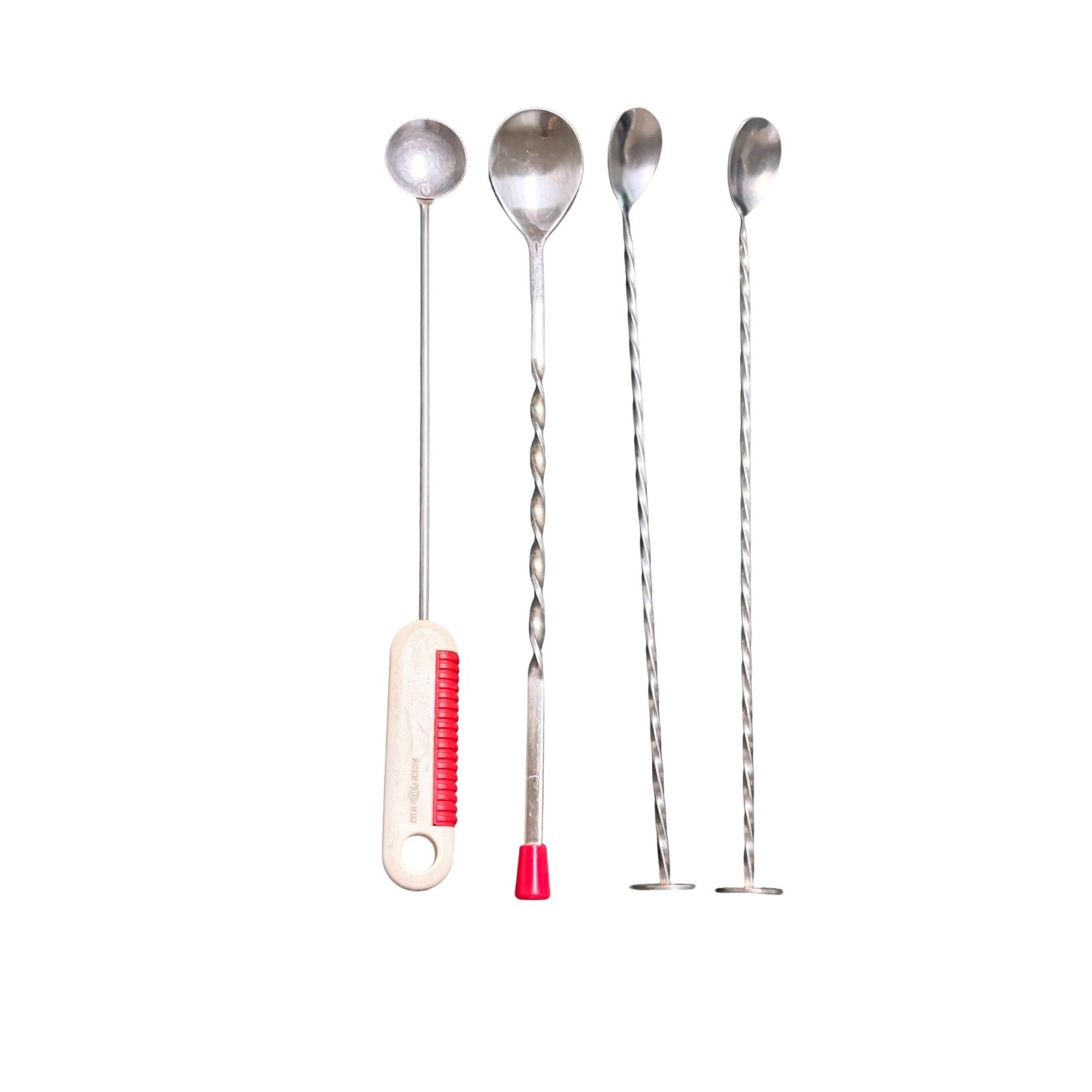 Vintage Bar Spoons Cocktail Stirrers Set of 4 PAMA Muddler Italy Slider