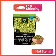 NUT CRAVINGS - Raw Pumpkin Seeds Pepitas, Unsalted, Shelled, (16oz - 1 LB) Bulk  17.40 per gallon