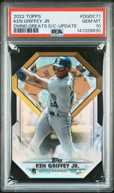 2022 Ken Griffey Jr Topps Diamond Greats Die Cut Update Mariners PSA 10 GEM MINT view 1