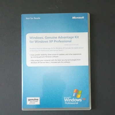 Windows GENUINE ADVANTAGE KIT For Windows XP Pro Microsoft Software Version 2002