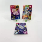 Lot of 3 Nintendo Switch Just Dance Games
