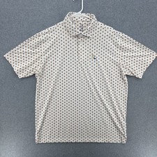 Rhoback Golf Polo Shirt Mens XL Gay Pride Rainbow Flag All Over Print AOP