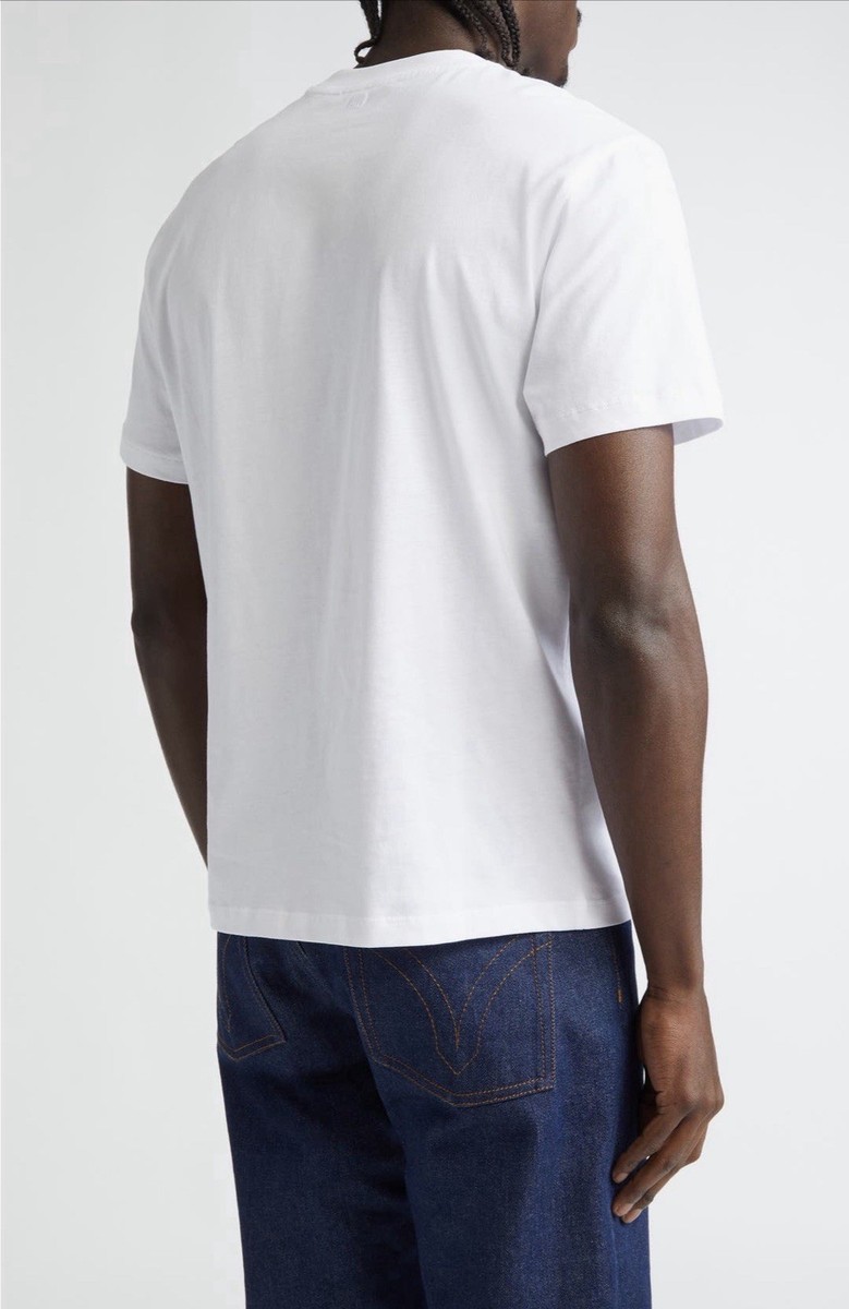 AMI PARIS Ami de Coeur Organic White Cotton T-Shirt Size Medium View 3