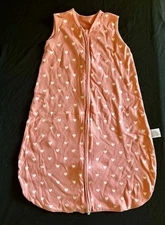 Yoofoss Baby Sleep Sack 6-12M Wearable Blanket Pink Cotton Zip Swaddle-KC111