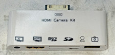 iPad or iPhone Adapter 30 Pin Dock Connector to HDMI, AV, SD card and USB ports