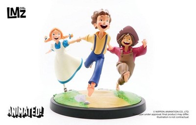 NIPPON ANIMATION The Adventures of Tom Sawyer Statue Tom, Huck & Becky 23 cm