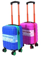 Children 4Wheel Hard Shell Suitcase Luggage Cabin Under Seat 40x25x20 Travel Bag