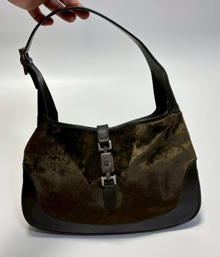 Gucci Jacky Velvet Handbag Green
