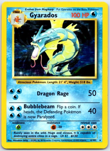 (MP) Gyarados Base Set Holo 6/102 EN
