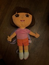 Nickelodeon Dora the Explorer Plush Doll with Backpack, Medium Size