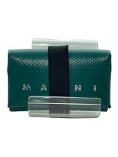 Marni Fold Wallet tri-fold PVC GRN Ladies' Pfmi0007u1 Used