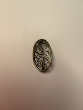 Sterling Silver Rennie Mackintosh Brooch Art Nouveau Design  30 X 19mm 3g 