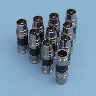 10 x PPC EX 6-51/83 IECM Kompressionsstecker 7mm Kabel IEC-Stecker Koax Stecker