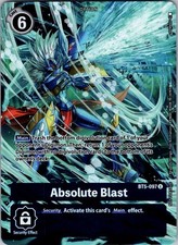 Digimon TCG BT-05 Absolute Blast (Summer 2022 Dash Pack) BT5-097 U NM Foil