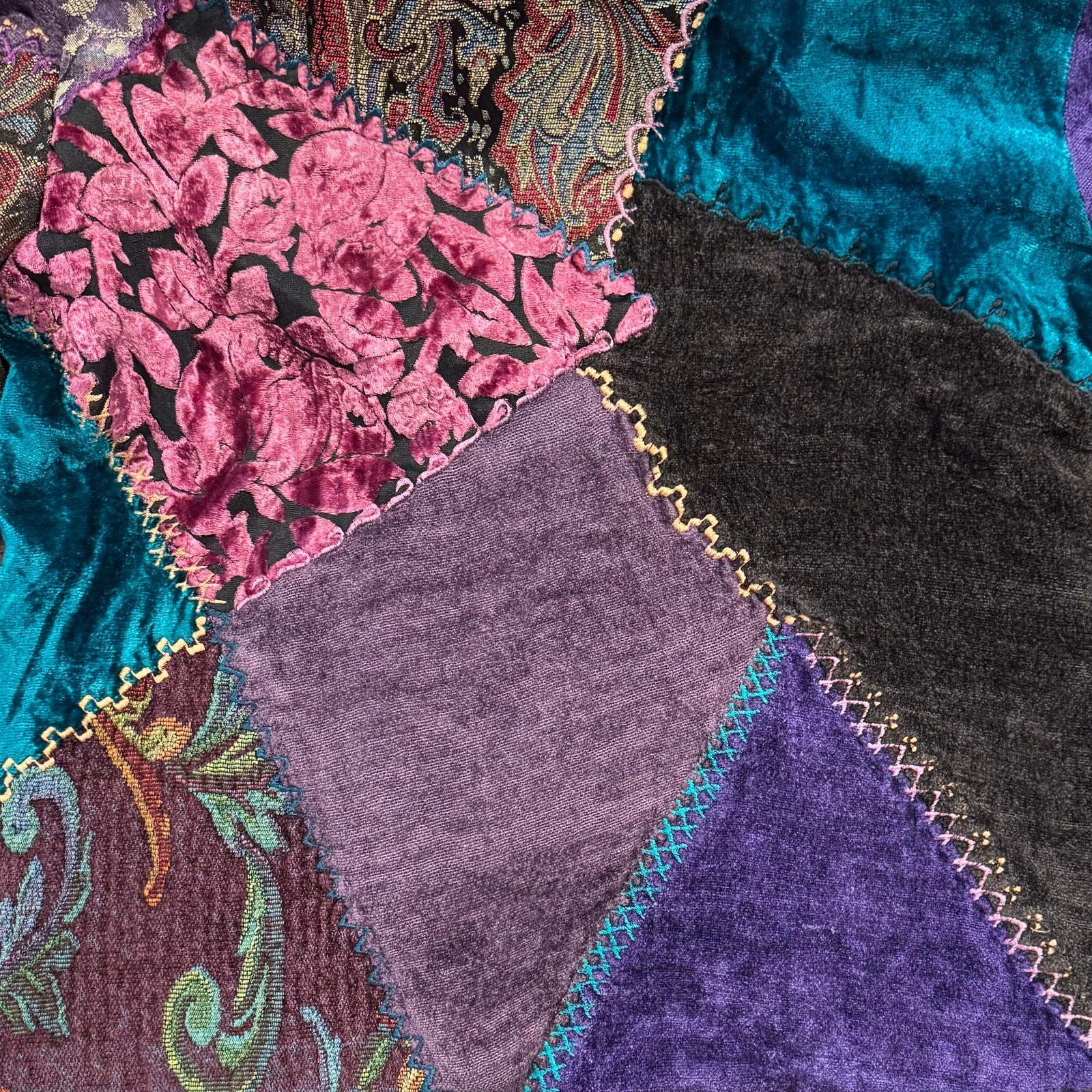 Tapestry Patch Vintage Jacket Patchwork Y2K Boho … - image 14