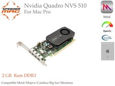  Nvidia Quadro NVS 510 2GB DDR3 for Apple Mac Pro Mojave -Monterey  GT120 Metal