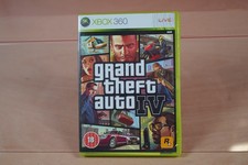 Grand Theft Auto IV (Microsoft Xbox 360, 2009) With Map + Manual