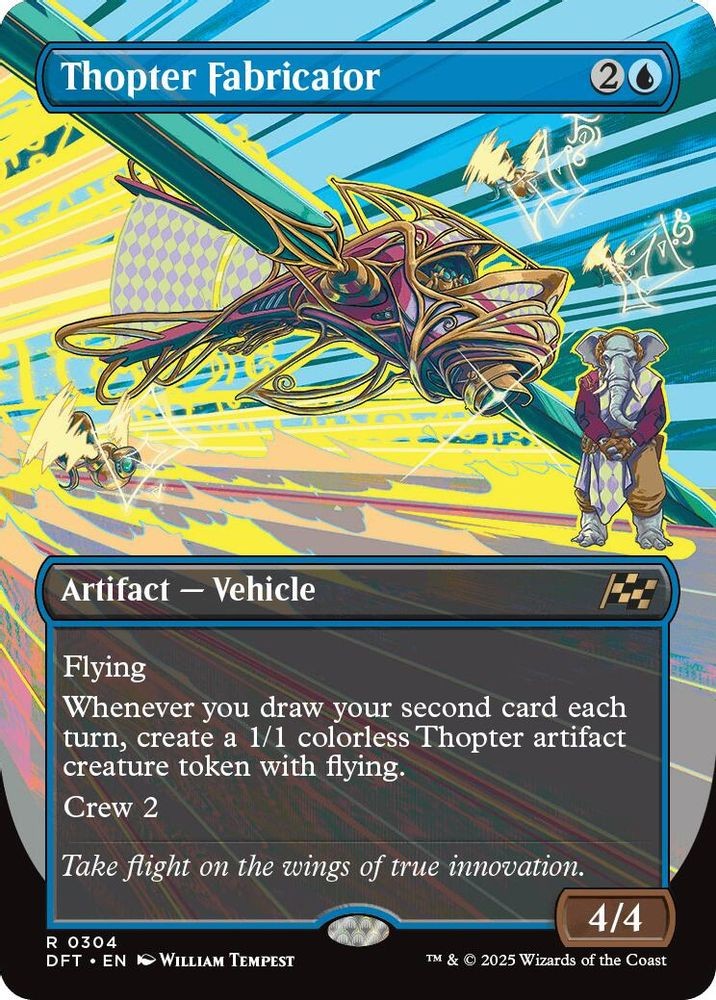 2025 MTG: DFT - Thopter Fabricator (Borderless) (#304, Rare, Near Mint)