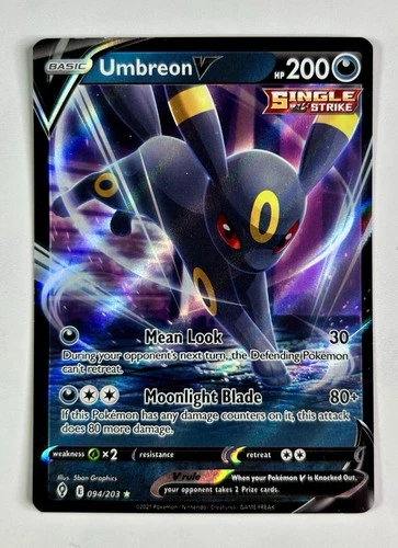 Umbreon V 2021 Pokemon Evolving Skies Ultra Rare #094/203 * Near Mint